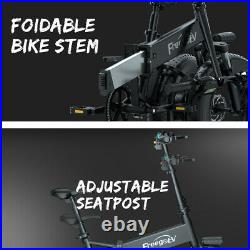 Freego 1000W Foldable Electric Bike 48V 4.0 20in Fat Tire Beach E-Folding Bike