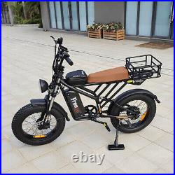 Freego Electric Bike 20 Fat Tire Ebike Bicycle 1400W 48V/22.5Ah Shimano 7 Speed