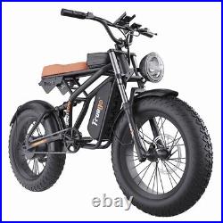 Freegoev F1 1200W Electric Bike Adult 20 Fat Tire Ebike Bicycle 48V/20Ah 31mph
