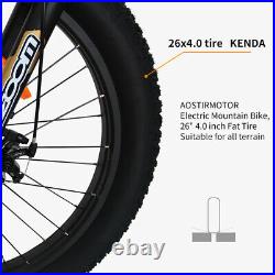 GLW S07-2 750W Electric Mountain Bicycle 48V/10.4A Li-Battery 26 Fat Tire Ebike