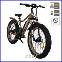 GLW S07-2 750W Electric Mountain Bicycle 48V/10.4A Li-Battery 26 Fat Tire Ebike