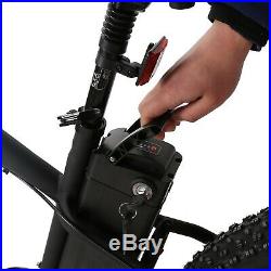 Hammer 48V 1000W Fat Tire Ebike Black Electric Bike Beach Snow Bicycle 7 Speed