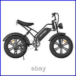 Happyrun Tank Electric Bike 20 4.0 Fat Tire Bicycle 750W Motor 48V 18AH Ebike