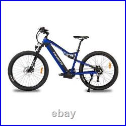 Heda Electric Bicycle Ebike 27.5inch Mountain Bike 500W 48V E-MTB 27 Speed Blue