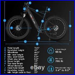 Hiboy P6 eBike 26 Fat Tire Electric Bike Adults 48V 750W BAFANG Motor Bicycle