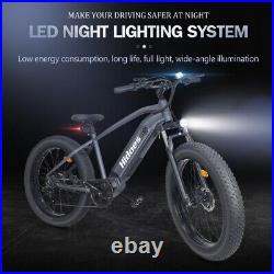 Hidoes Electric Bike 26 Fat Tire Ebike Bicycle 1200W 48V/17.5Ah Shimano 7 Speed