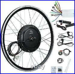 JAUOPAY 26 Front Wheel Electric Bicycle Hub Motor Conversion Kit 48V1500W EBIKE