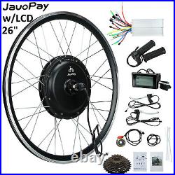JAUOPAY 26 Rear Wheel Electric Bicycle Hub Motor Conversion Kit 48V 1000W EBike