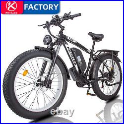 Keteles 26 FatTire 1000W 48V E-Bike 17.5Ah Mountain Bicycle 21Speed for Adult