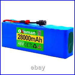 Li-ion Battery 48V 28AH Volt Rechargeable Bicycle 1000W E Bike Electric Li-ion