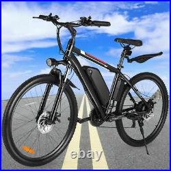 Max 1000W 26 Electric Bike Mountain Bicycle Commuter Ebike 48V 10Ah Li-Battery