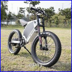 Mountain EBike 72v 5000w full suspension best e bikes 2020 50mph! Moto seat