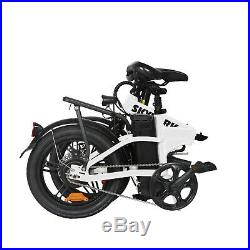 NAKTO 16'' Folding Electric Bike 250W Ebike 36V 10Ah Collapsible Moped Bicycle