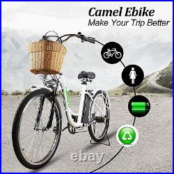 NAKTO Electric Bike 26350W for Adult 6-Speed Electric Bicycle Ebike 36V10A 35Mi