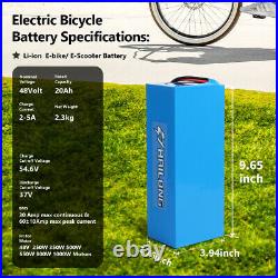 (NY Warehouse) 48v Ebike lithium battery 20ah Electric Bike Battery Charger