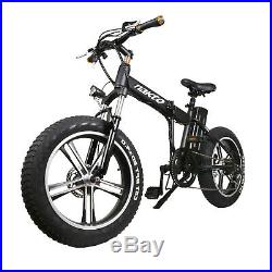 Nakto 20 Folding Electric Bicycle Fat Tire E-Bike Mini Cruiser 350W 48V MOTOR