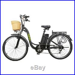 Nakto 26 250W City Electric Bicycle 6 Speed Gear Ebike 36V10A Lithium Battery