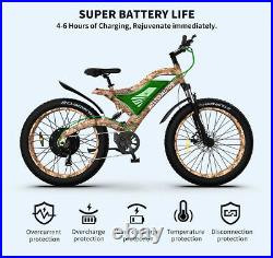 New 1500W Electric Mountain Bicycle 48V/15Ah 26 FatTire Ebike Motocycle