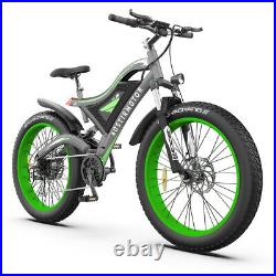 New 26 48V 750W Electric Bike Mountain Bicycle Fat Tire E bike 48V/15Ah Battery
