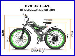 New 26 48V 750W Electric Bike Mountain Bicycle Fat Tire E bike 48V/15Ah Battery