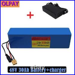 New 48V 30Ah E-bike Li-ion Battery Rechargeable Bicycle 1000W Electric + Charger