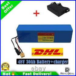 New 48v 30ah E-bike Li-ion Battery Rechargeable Bicycle 1000w Electric+charger