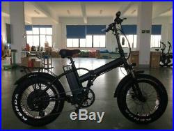 Niubo 1000w Fat Tire Folding 20in Electric Bicycle Ebike NEW