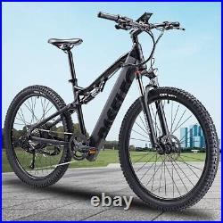 PASELEC 27.5'' Electric Mountain Bicycle 500W eBike 48V EMTB 9 Speed Cycling USA