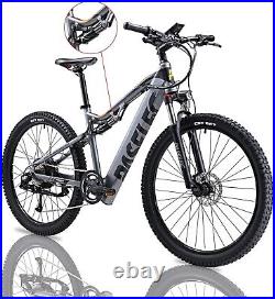 PASELEC Electric Bicycle Ebike 27.5'' E Mountain Bike 500W 48V E-MTB 9 Speed USA