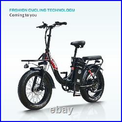 POLARNA 1200W 20 Electric Bicycle Ebike Fat Tire Snow Beach City E-Bike 48V
