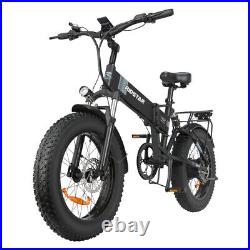 Ridstar 1000W 48V Fat Tire Folding Electric Mountain Bicycle Beach City EBike US