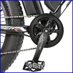 Rocket 36V 500W Fat Tire Ebike Black Electric Bike Beach Snow Bicycle 7 Speed