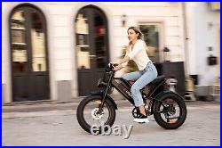 SMARTRAVEL ELECTRIC BIKE for Adults 1200W 17.5Ah 28+MPH Shimano 7 Speed Grey