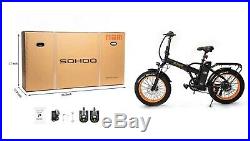 SOHOO 48V500W12AH EBike 20 Folding Fat Tire Electric Bicycle (Color Orange)