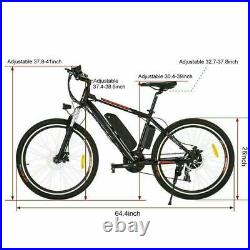 Shimano 26''Electric Bike Mountain-Bicycle EBike 12.5Ah Lithium-Ion Battery 350W