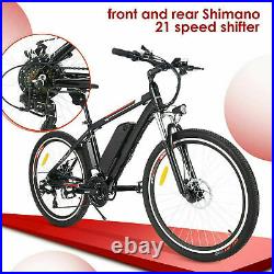 Shimano 26'' Electric Bike Mountain-Bicycle EBike 12.5Ah Lithium-Ion Battery HOT