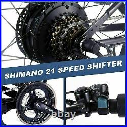 Shimano 26'' Electric Bike Mountain-Bicycle EBike 12.5Ah Lithium-Ion Battery USA