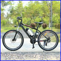 Shimano 26IN Electric Bike Mountain-Bicycle EBike Lithium-Ion Battery 250W Adult