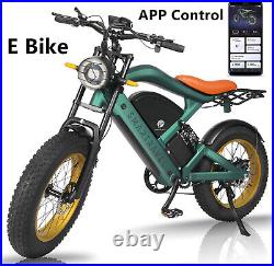 Smartravel Ebike 1200W 48V Electric Bicycle with APP Control 4.0 Fat Tire 20inch