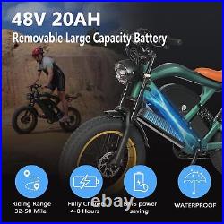 Smartravel Ebike 1200W 48V Electric Bicycle with APP Control 4.0 Fat Tire 20inch
