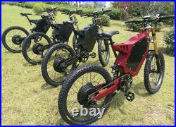 Stealth Bomber Electric Mountain EBike 72V 8000W full suspension best 2021 60MPH