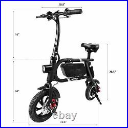 SwagCycle Pro Folding Electric Bike Pedal Free App Enabled 18 mph E Bike with USB