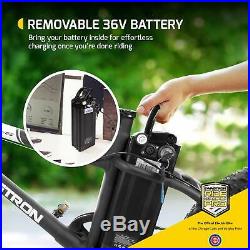 Swagtron EB6 E-Bike 350W Motor Power Assist 7Speed Removable Lithium Ion Battery