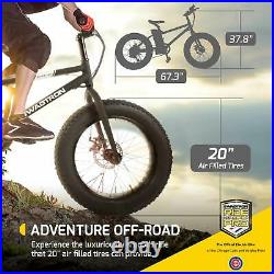 Swagtron EB6 Ebike Fat Tire Electric Bike 350W High-speed with Power Assist Trail