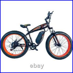 TUOKE Electric Bike Bicycle Ebike 26'' Fat Tire Sonw Beach Mountain Li-Battery