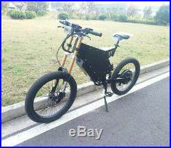 Troya 5000with72v Electric Bicycle Scooter Ebike Black Mountain Bike 80km/h FAST