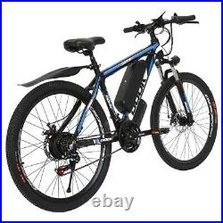 Upgraded 26 Electric Bike Mountain Bicycle EBike SHIMANO 21Speed 36V Li-Battery