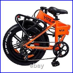 VITILAN V3 750W 48V 13.4Ah Electric Bike Fat Tire Folding Ebike for Adults 32MPH