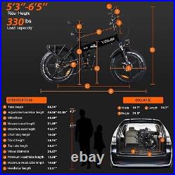 VITILAN V3 750W 48V 13.4Ah Electric Bike Fat Tire Folding Ebike for Adults 32MPH