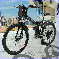 VIVI 26'' 350W Electric Bike Folding Mountain Bicycle Ebike 21Speed 36V hu08